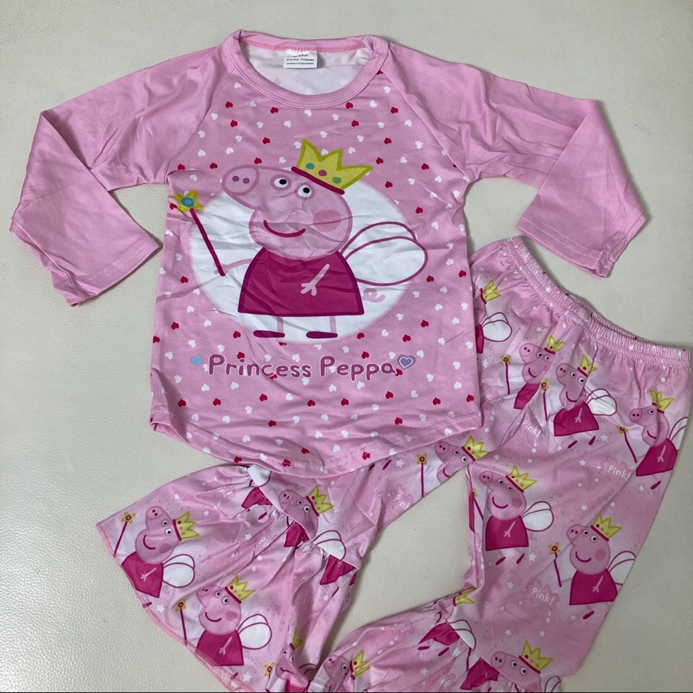 Peppa pig cute pink pants set - Picture 2 of 5